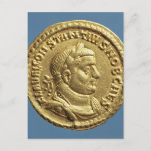 Carte Postale Aureus de Constantius I César Auguste