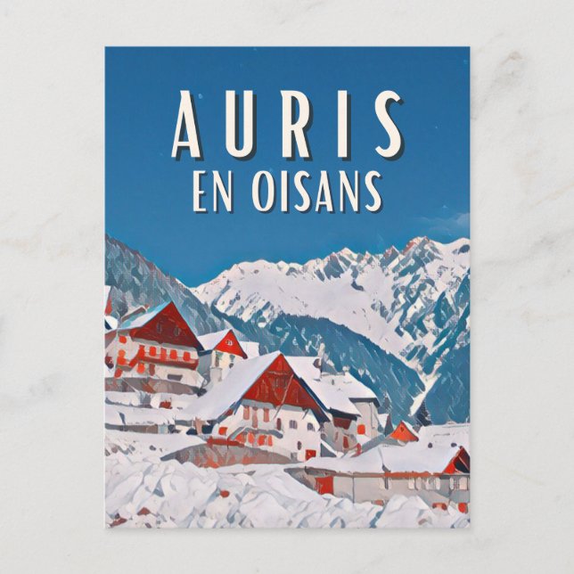 Carte Postale Auris en oisans Station de ski (Devant)
