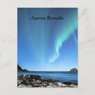 Carte Postale Aurora boréale, aurores boréales