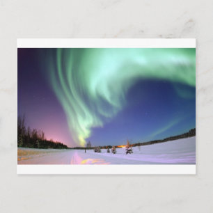 Carte Postale Aurora Borealis, ou Northern Lights, Alaska