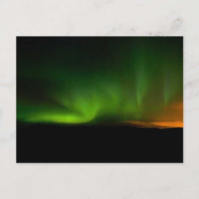 Carte Postale Aurora dans la péninsule de Reykjanes #2 (Devant)