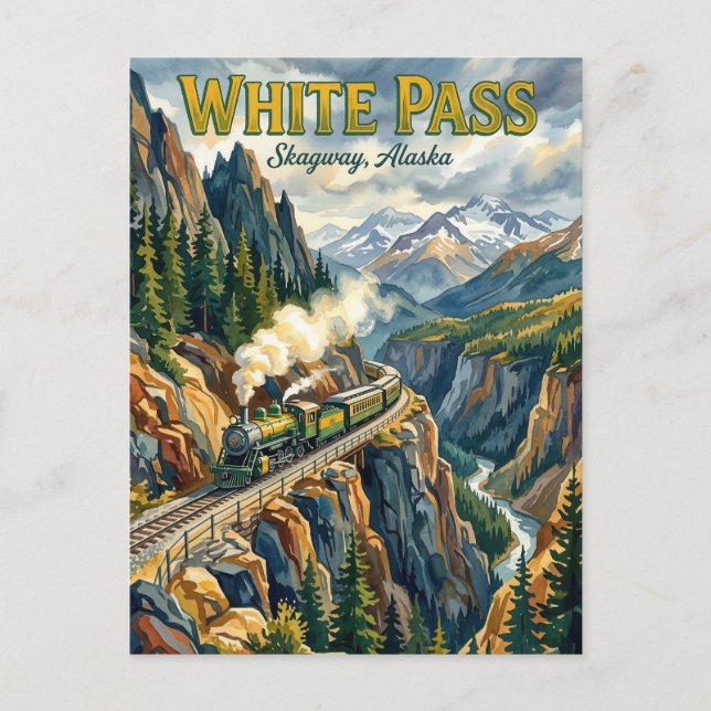 Carte Postale Aurora de Fairbanks États-Unis (Devant)