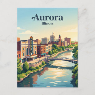 Carte Postale Aurora, Illinois