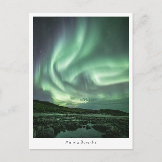 Carte Postale Aurores boréales Norvège (Devant)