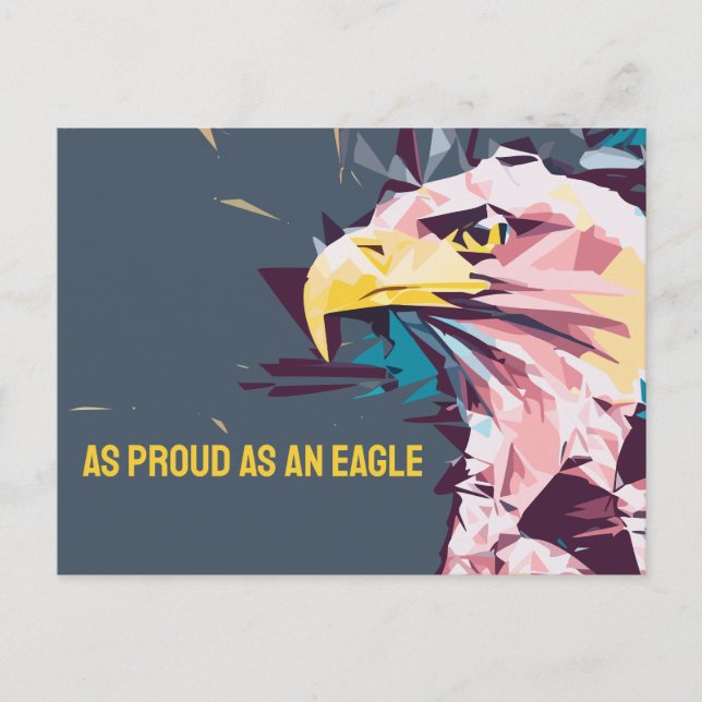 Carte Postale Aussi Fier qu'un Aigle (Devant)