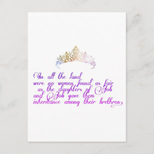 Carte Postale Aussi juste que les filles de Job