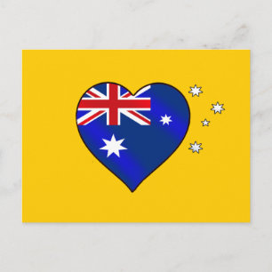 Carte Postale Aussie coeur de l'Australie Aussie Oi Love