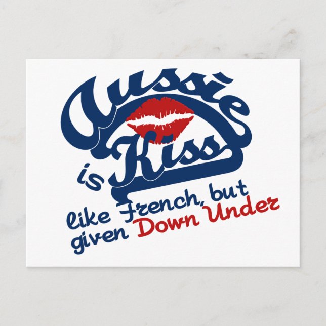 Carte postale Aussie Kiss (Devant)