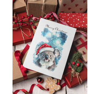 Carte Postale Aussie Noël Cheer, Koala Oear personnalisée