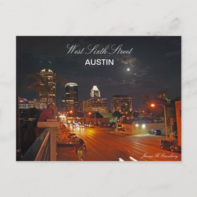 Carte postale Austin de la rue Ouest (Devant)
