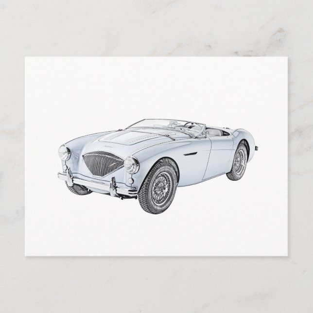 Carte Postale Austin-Healey 1953 100 (Devant)