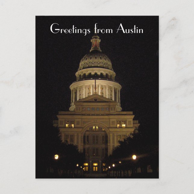 Carte Postale austin texas bâtiment du capitole d'état (Devant)