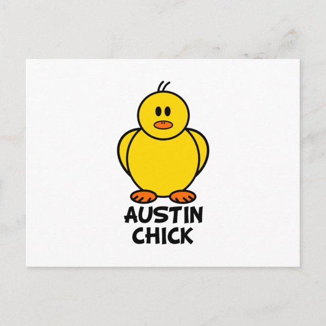 Carte Postale Austin Texas Chick (Devant)