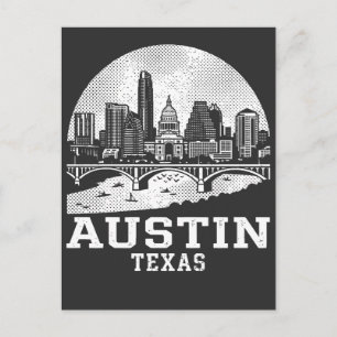 Carte Postale Austin Ville Texas