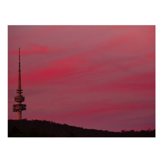 Carte Postale Australia - Canberra - Telstra Tower - Pink Sky