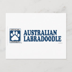 Carte Postale Australian Labraoodle Blue