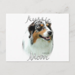 Carte Postale Australian Shepherd Mom 2