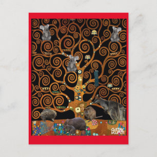 Carte Postale Australian Wildlife in Tree of Life, parodie de Kl