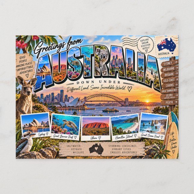 Carte Postale Australie (Devant)
