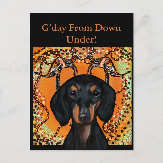 CARTE POSTALE AUSTRALIE ART              (Devant)