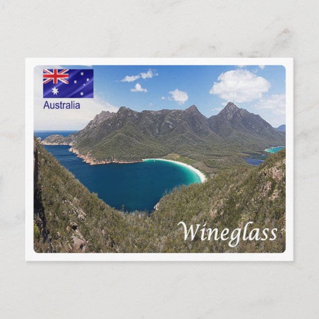 Carte Postale Australie - Baie Wineglass - (Devant)