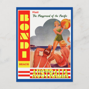 Carte Postale Australie Bondi Beach Vintage    TravelCarte posta