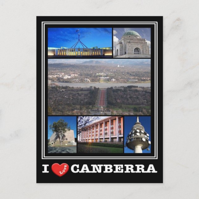 Carte Postale Australie - Canberra - I Love - (Devant)