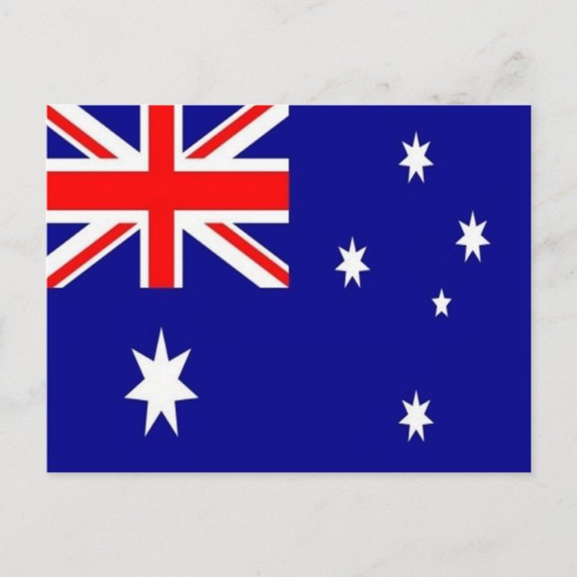 Carte Postale Australie - Drapeau australien - (Devant)