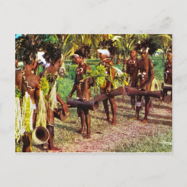 Carte Postale Australie, Festival tribal, Nouvelle-Guinée (Devant)