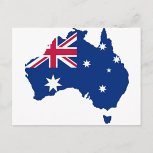 Carte Postale Australie Flagge Australie Style Design