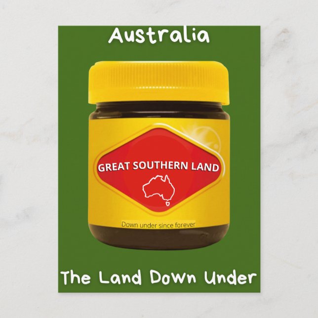 Carte Postale Australie Grande Terre du Sud (Devant)