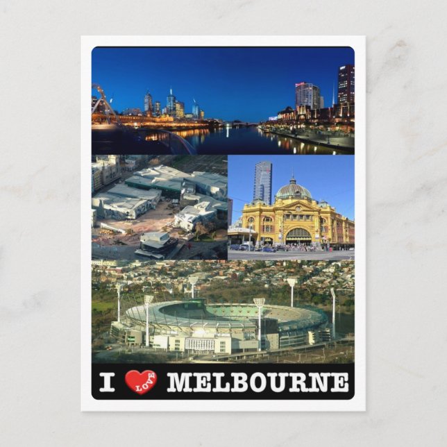 Carte Postale Australie - Melbourne - I Love - (Devant)