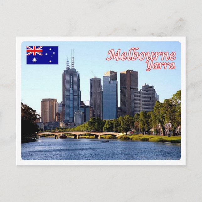 Carte Postale Australie - Melbourne - Yarra River - (Devant)