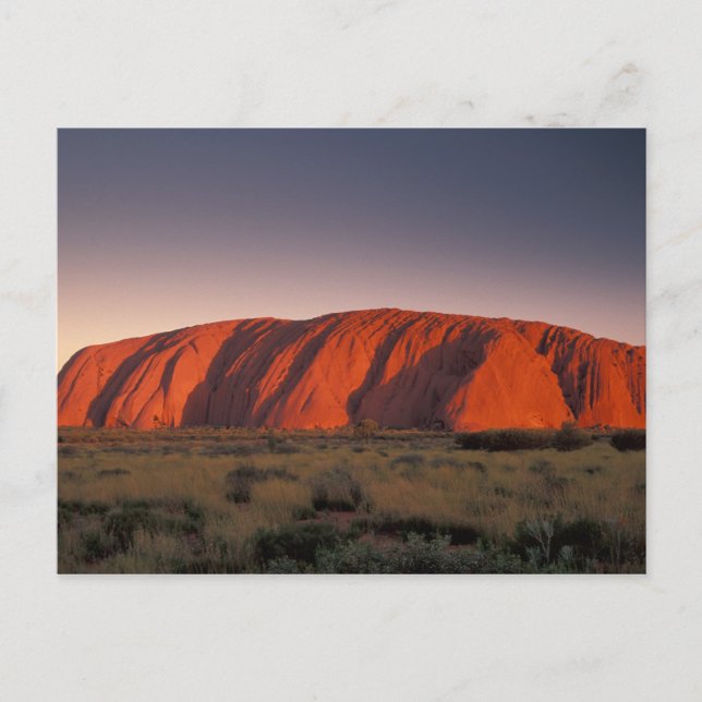 Carte Postale Australie, parc national d'Uluru. Uluru ou (Devant)