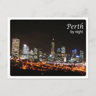 Carte Postale Australie - Perth - De Nuit -
