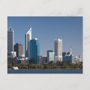 Carte Postale Australie, Perth, ville skyline de Swan River