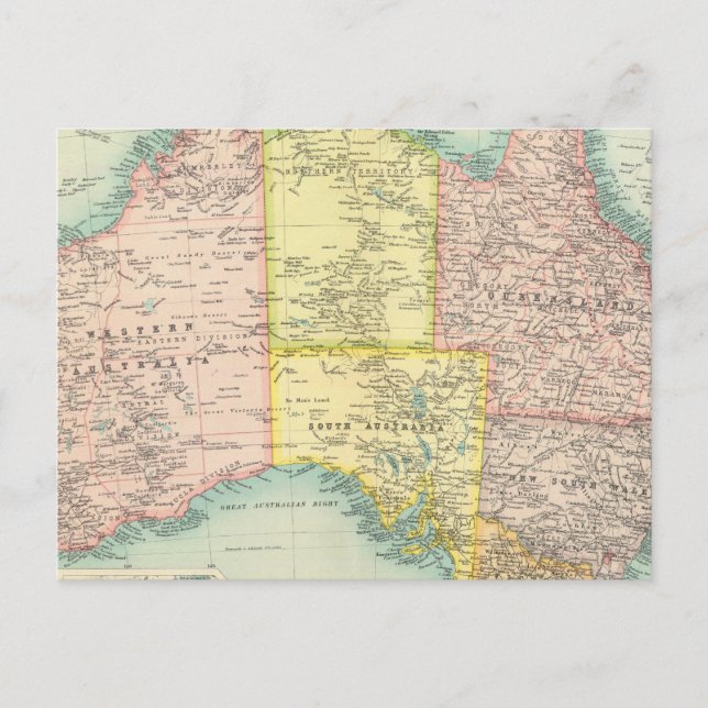 Carte Postale Australie politique (Devant)