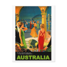 Australie, soirée romantique, voyage vintage