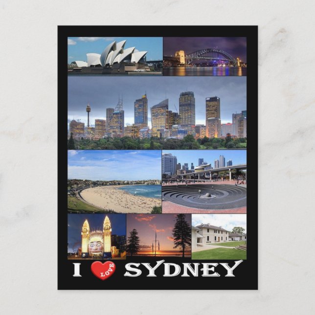 Carte Postale Australie - Sydney - I Love - (Devant)