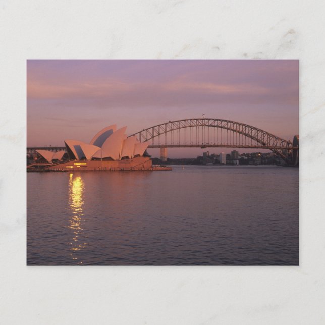 Carte Postale Australie, Sydney, Opéra de Sydney construit (Devant)