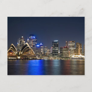 Carte Postale Australie, Sydney. Skyline avec Opera House vu