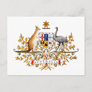 Carte postale australienne de blason