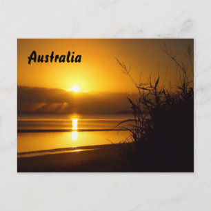 Carte postale australienne du soleil de plage