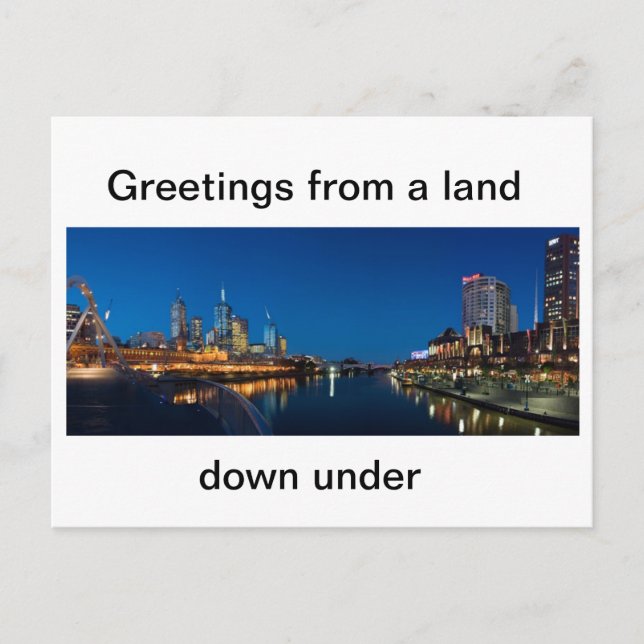 Carte postale australienne Melbourne (Devant)