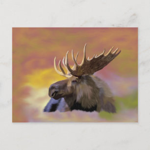 Carte Postale Autautomne Bull Moose