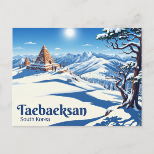 Carte Postale Autels Cheonjedan au parc national de Taebaeksan