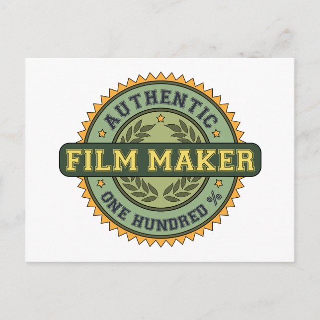 Carte Postale Authentic Film Maker (Devant)