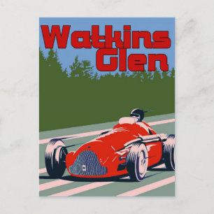 Carte Postale Auto Racer, Watkins Glen