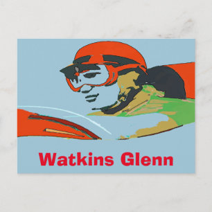 Carte Postale Auto Racer, Watkins Glenn