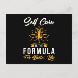 Carte Postale Auto-soins dire formule femme